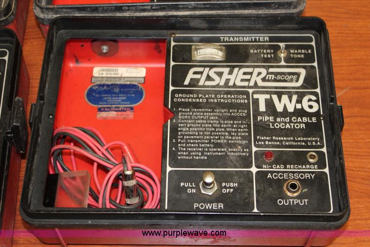 image for item BQ9353 (3) Fisher Tw-6 pipe and cable locators