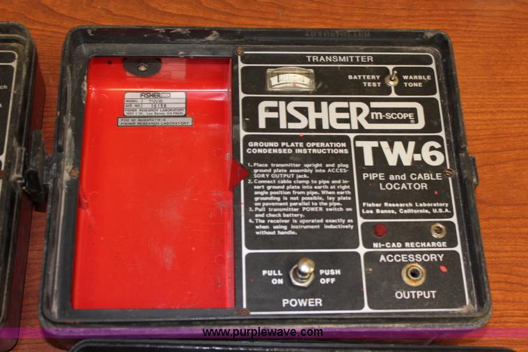 image for item BQ9353 (3) Fisher Tw-6 pipe and cable locators