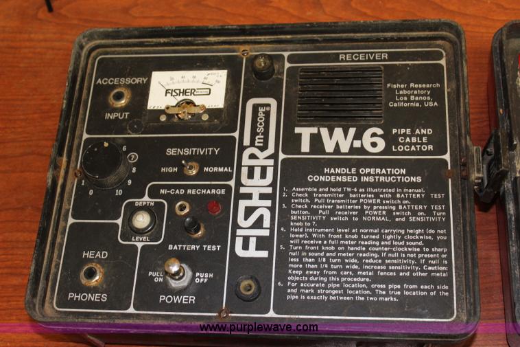 image for item BQ9353 (3) Fisher Tw-6 pipe and cable locators