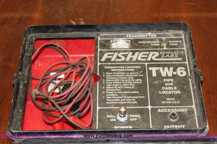 image for item BQ9353 (3) Fisher Tw-6 pipe and cable locators