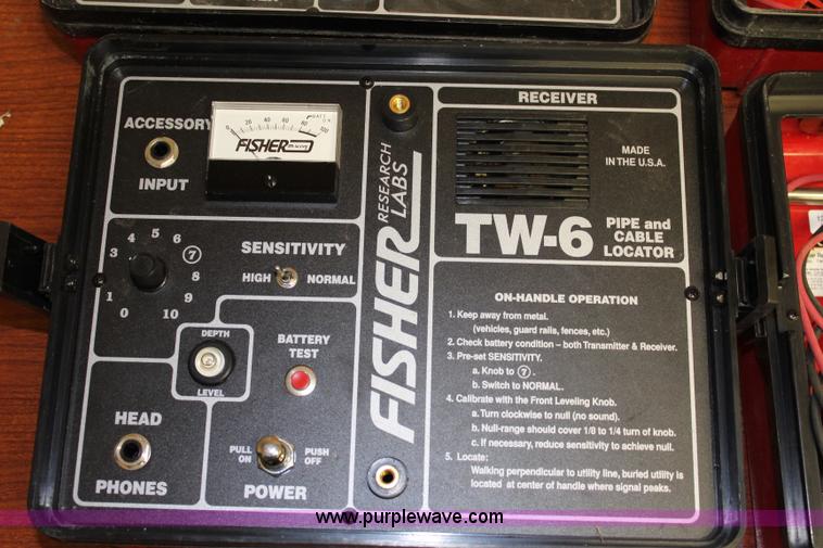 image for item BQ9354 (2) Fisher TW-6 pipe and cable locators