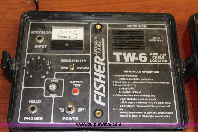 image for item BQ9354 (2) Fisher TW-6 pipe and cable locators