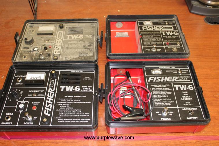 image for item BQ9355 (2) Fisher TW-6 pipe and cable locators