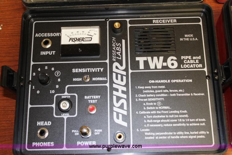 image for item BQ9355 (2) Fisher TW-6 pipe and cable locators