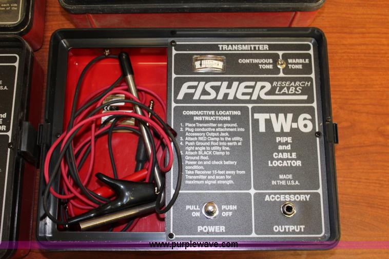 image for item BQ9355 (2) Fisher TW-6 pipe and cable locators