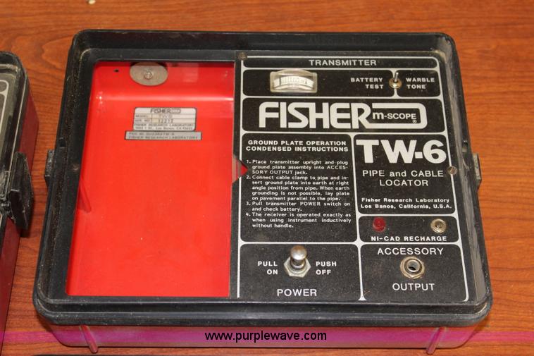 image for item BQ9355 (2) Fisher TW-6 pipe and cable locators