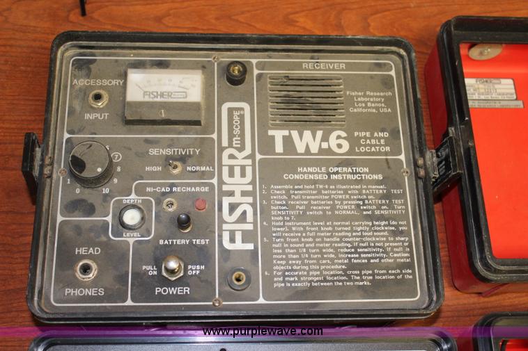 image for item BQ9355 (2) Fisher TW-6 pipe and cable locators