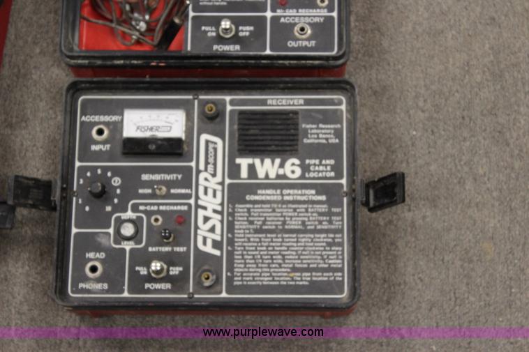 image for item BQ9356 (2) Fisher TW-6 pipe and cable locators