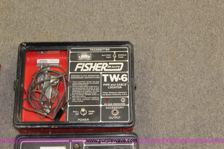 image for item BQ9356 (2) Fisher TW-6 pipe and cable locators