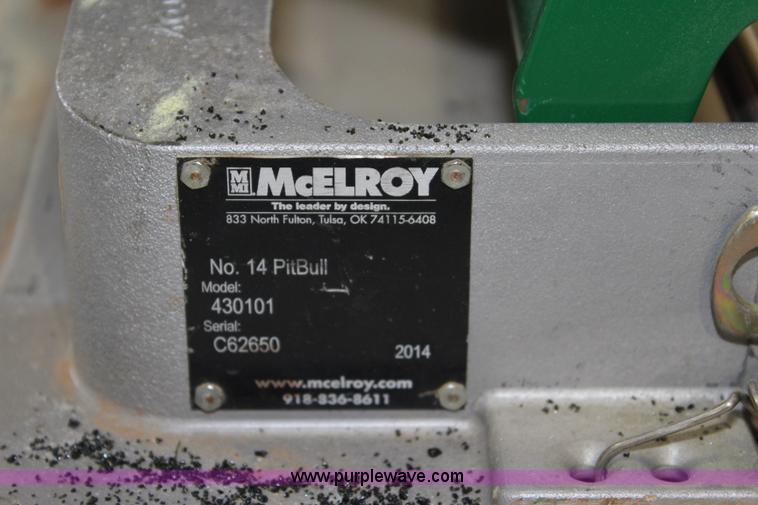 image for item BQ9446 McElroy No 14 Pitbull fusion machine