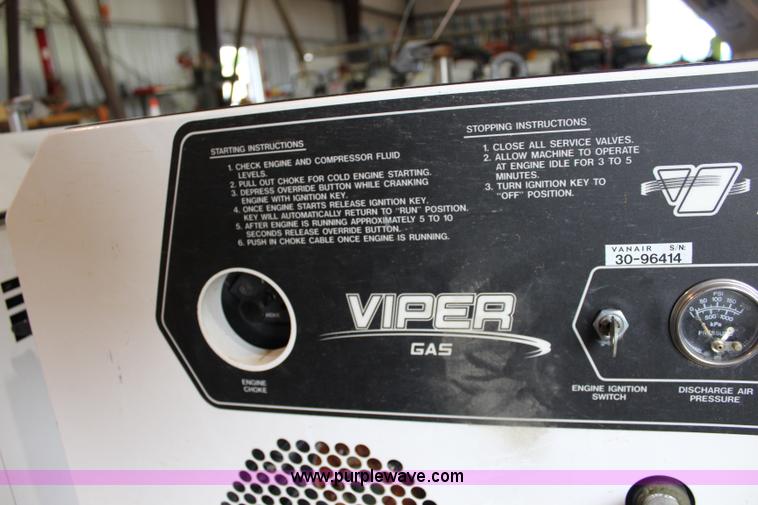 image for item BQ9458 Vanair Viper 70 air compressor