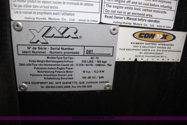 image for item BQ9459 XAR SC70 air compressor