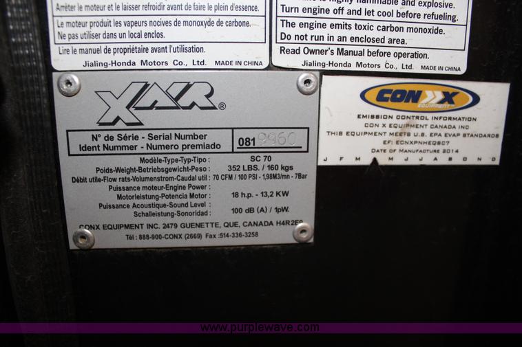 image for item BQ9460 XAR SC70 air compressor