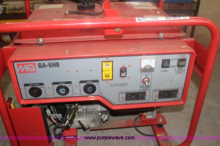 image for item BQ9475 Multiquip GA-6HB generator