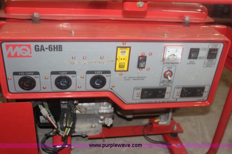 image for item BQ9476 Multiquip GA-6HB generator