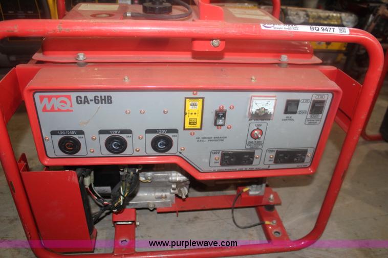 image for item BQ9477 Multiquip GA-6HB generator