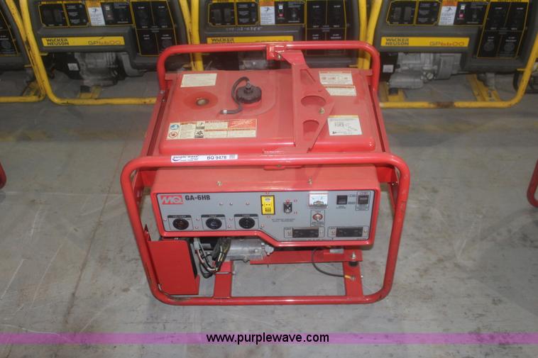 image for item BQ9478 Multiquip GA-6HB generator