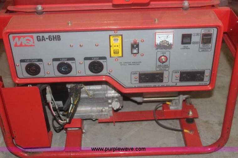 image for item BQ9478 Multiquip GA-6HB generator