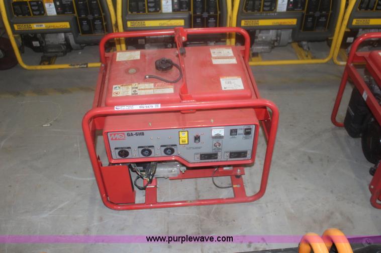 image for item BQ9479 Multiquip GA-6HB generator