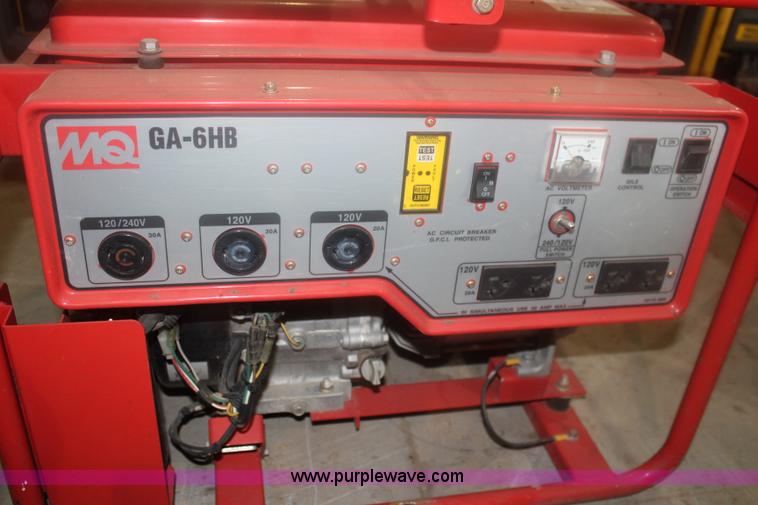 image for item BQ9479 Multiquip GA-6HB generator