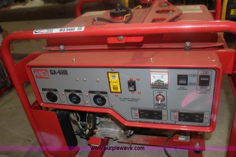 image for item BQ9480 Multiquip GA-6HB generator