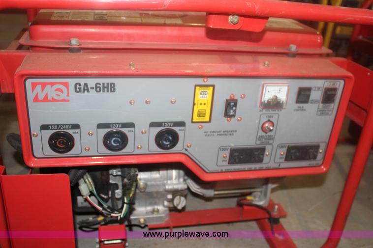 image for item BQ9481 Multiquip GA-6HB generator