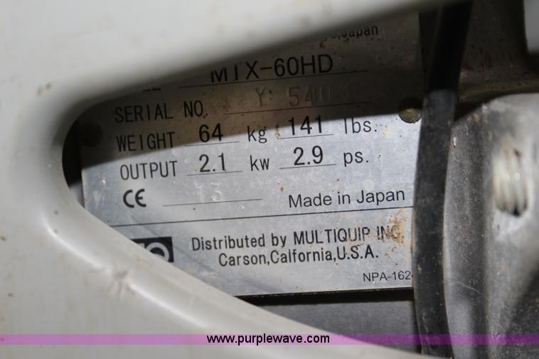 image for item BQ9492 Multiquip Mikasa MTX60HD plate compactor