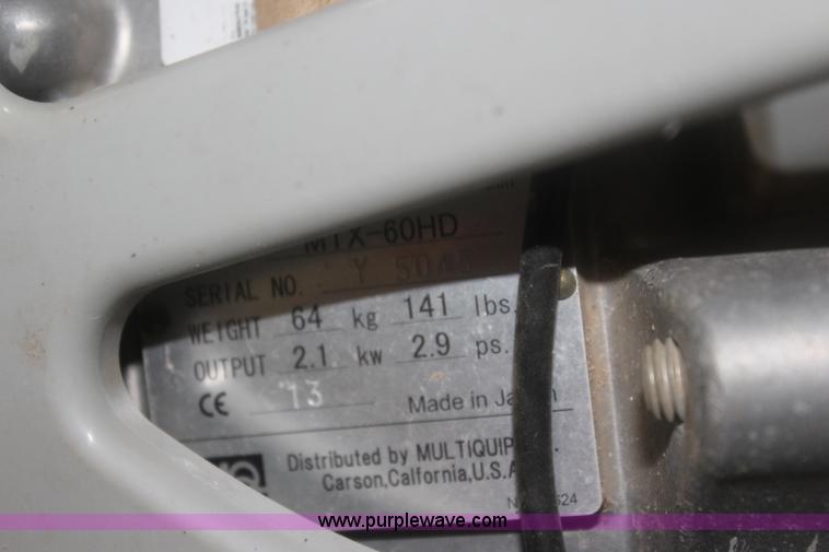 image for item BQ9498 Multiquip Mikasa MTX60HD plate compactor