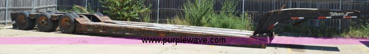 image for item J5762 2001 Talbert lowboy De-Tach equipment trailer