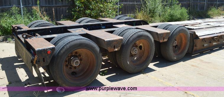 image for item J5762 2001 Talbert lowboy De-Tach equipment trailer