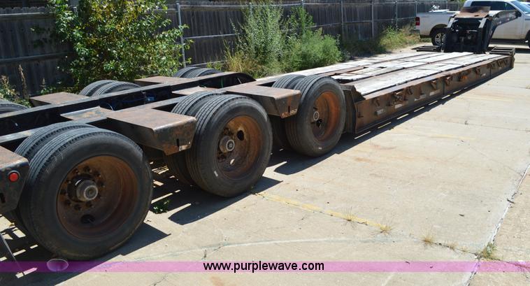 image for item J5762 2001 Talbert lowboy De-Tach equipment trailer