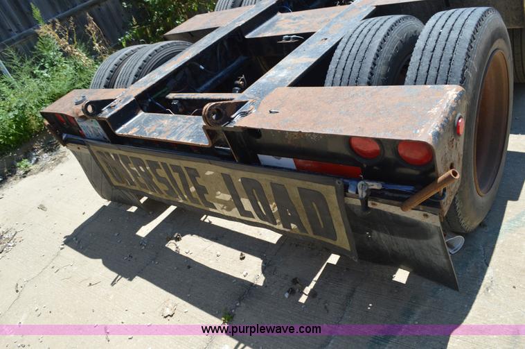 image for item J5762 2001 Talbert lowboy De-Tach equipment trailer