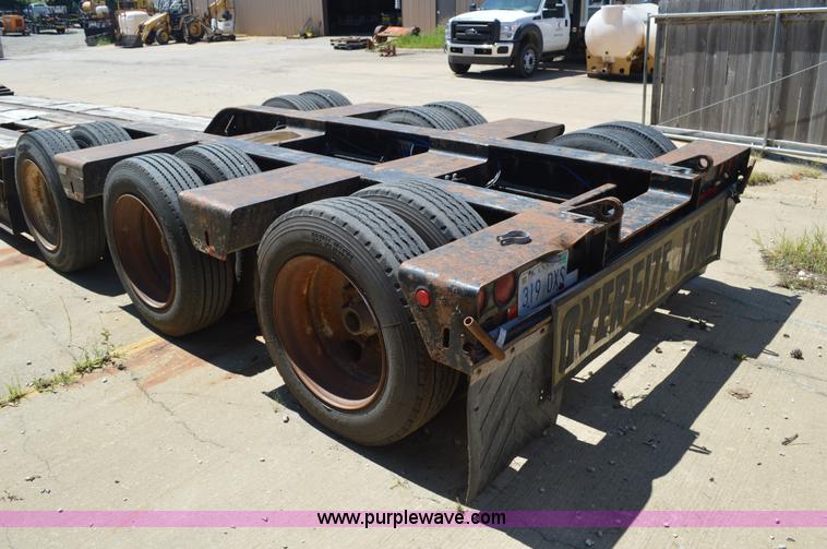 image for item J5762 2001 Talbert lowboy De-Tach equipment trailer