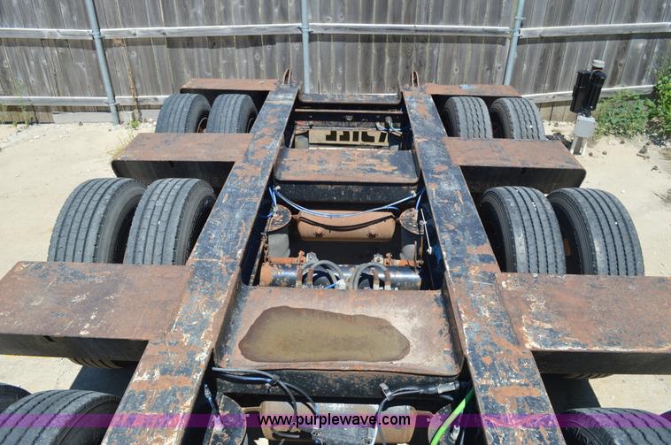 image for item J5762 2001 Talbert lowboy De-Tach equipment trailer