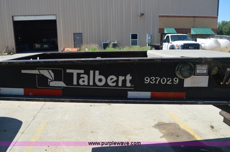 image for item J5762 2001 Talbert lowboy De-Tach equipment trailer