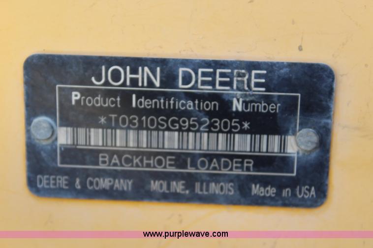 image for item J5851 2006 John Deere 310SG backhoe