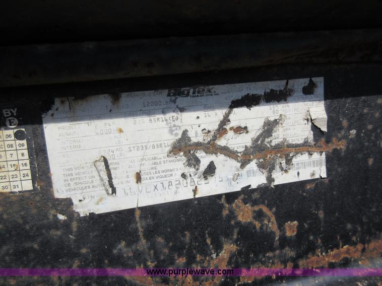 image for item J5917 2008 Big Tex 12EQ utility trailer