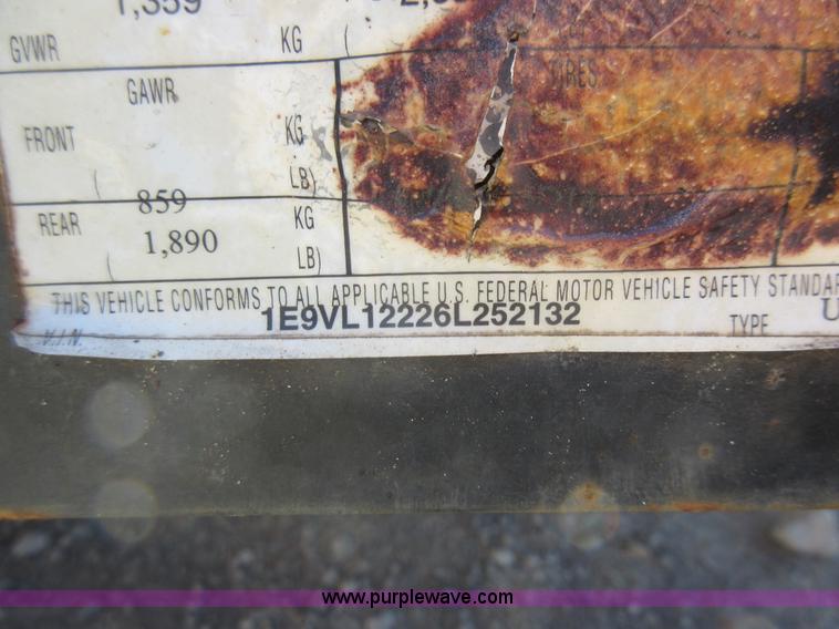 image for item J5924 2006 Emerson utility trailer with air compressor