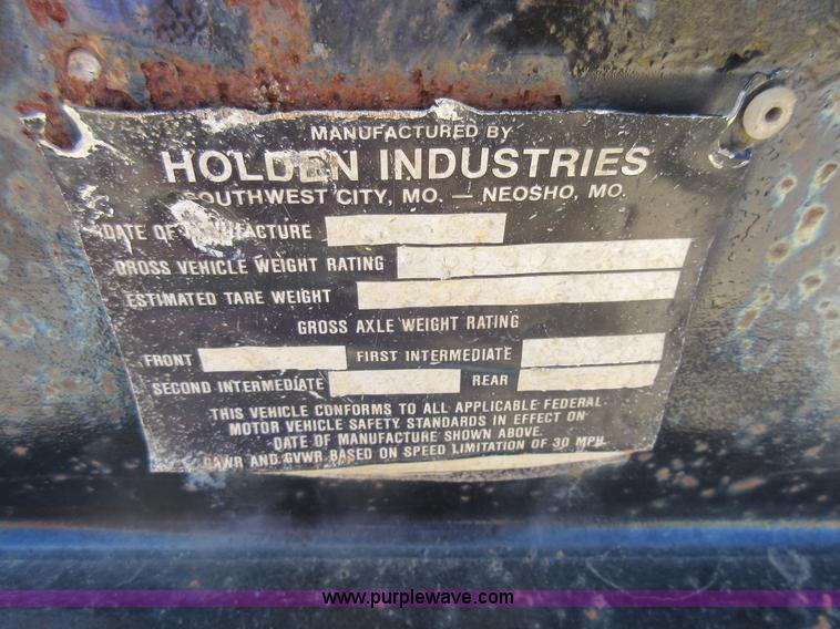 image for item J5929 1989 Holden equipment trailer