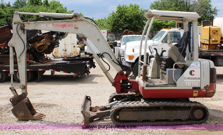 image for item J5934 2007 Takeuchi TB135 compact excavator