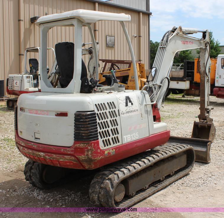 image for item J5934 2007 Takeuchi TB135 compact excavator