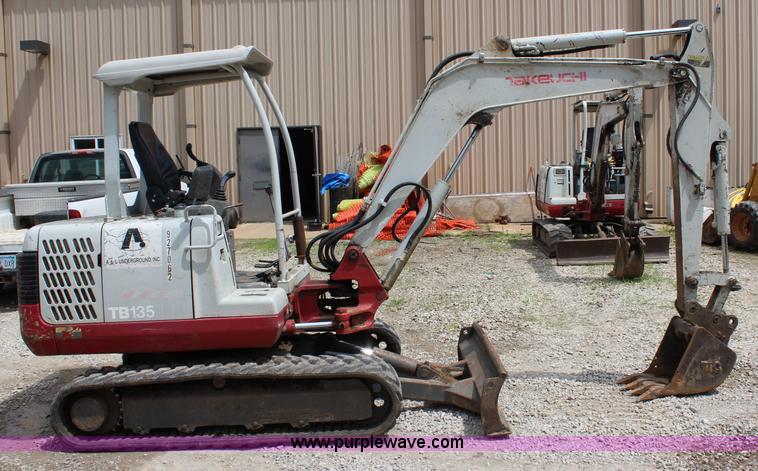 image for item J5934 2007 Takeuchi TB135 compact excavator