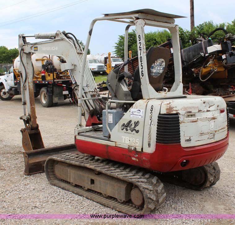 image for item J5935 2002 Takeuchi TB135 compact excavator