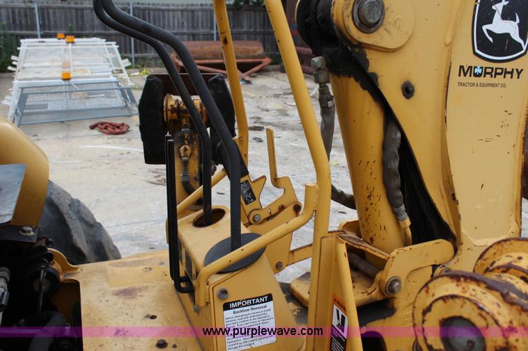 image for item J5936 2002 John Deere 110 backhoe