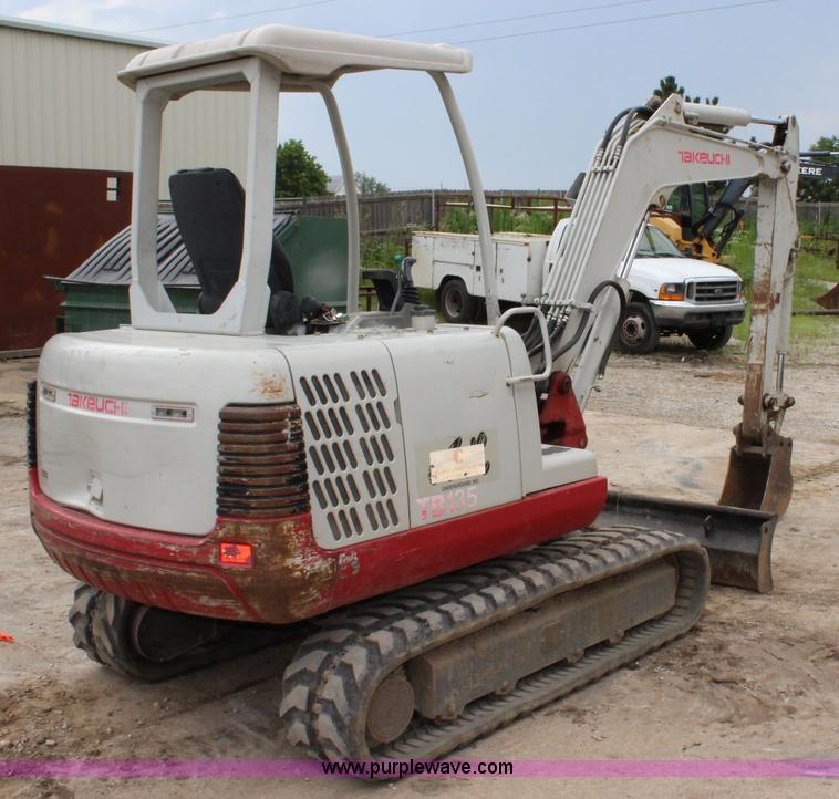 image for item J5937 2008 Takeuchi TB135 compact excavator