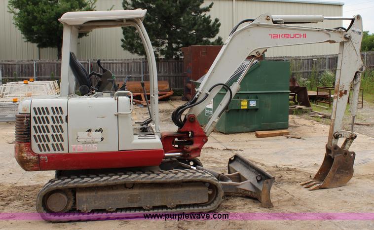 image for item J5937 2008 Takeuchi TB135 compact excavator
