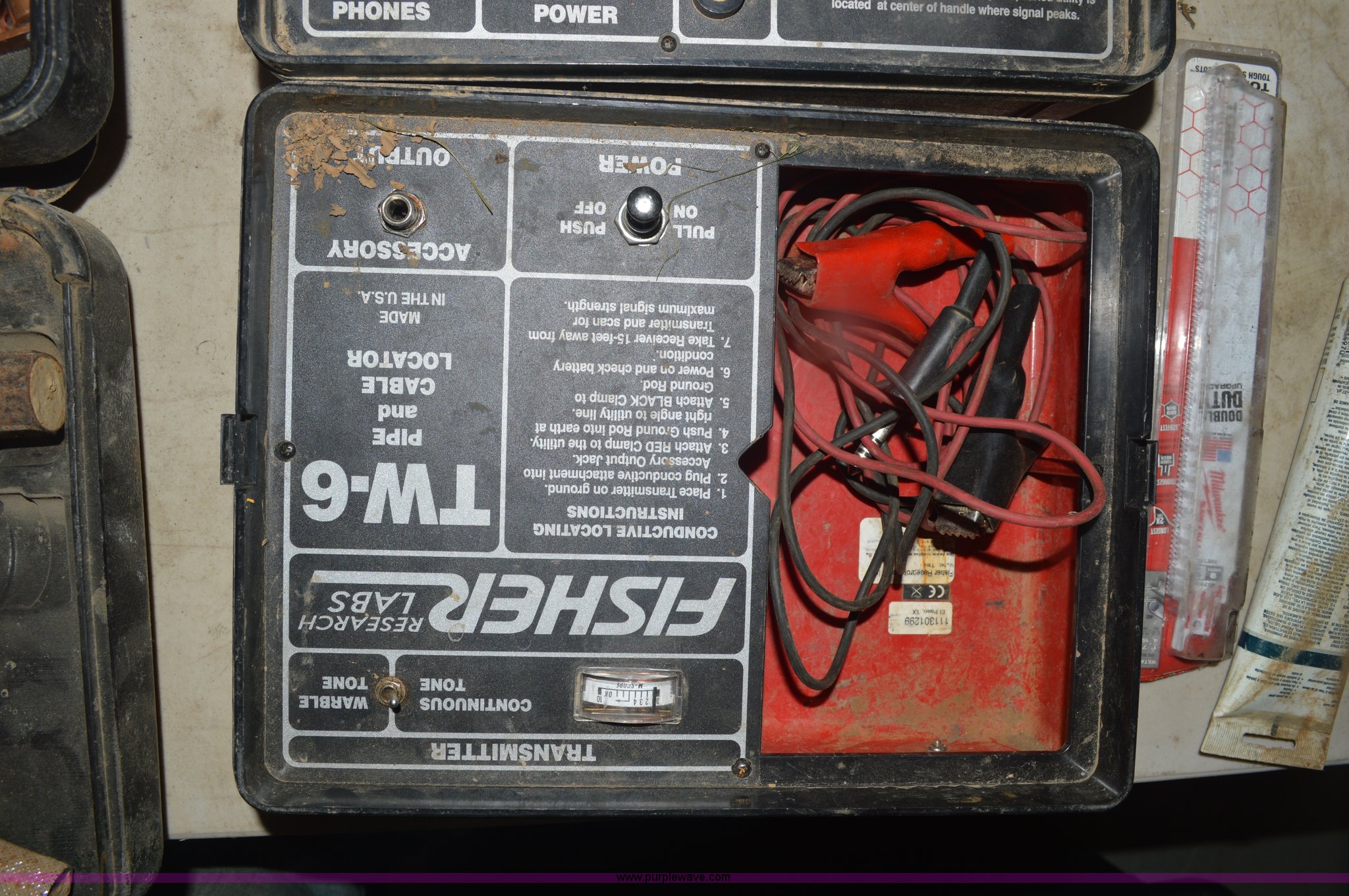Fisher TW6 pipe and cable locator in Olathe, KS Item BR9944 sold