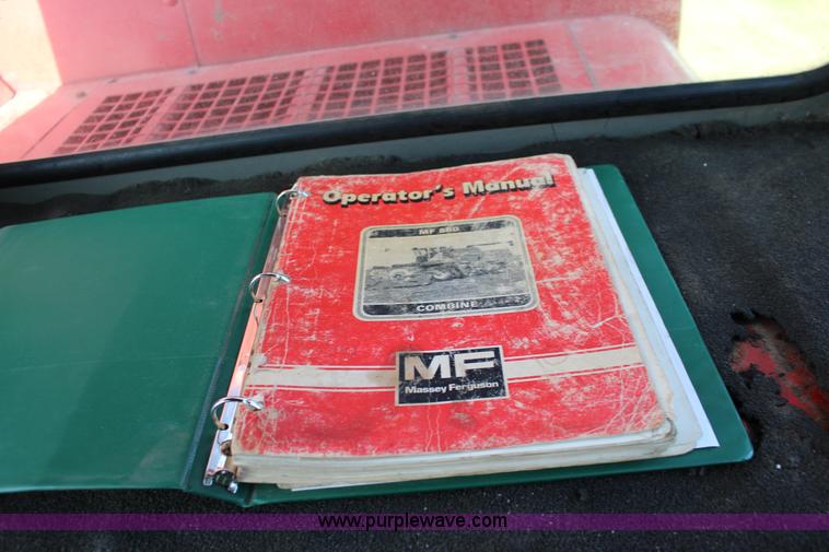 image for item K1079 1984 Massey-Ferguson 860 combine