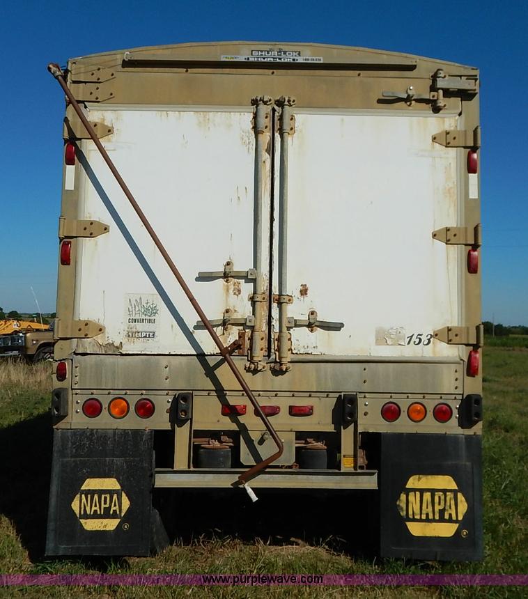 image for item K1594 1994 Timpte Super Hopper Convertible double hopper bottom grain trailer