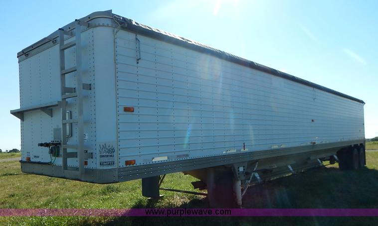 image for item K1594 1994 Timpte Super Hopper Convertible double hopper bottom grain trailer
